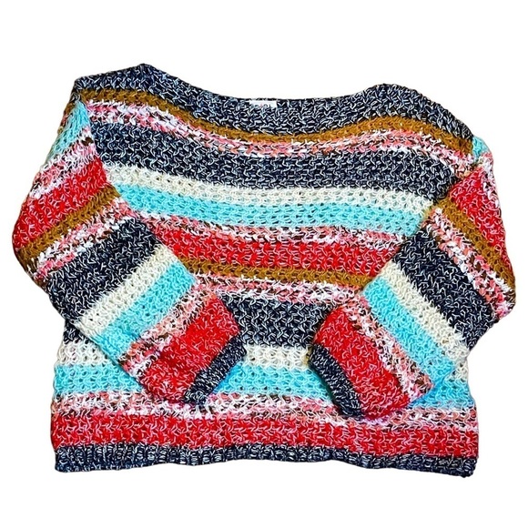 Bibi Striped Knit Crochet Slouchy Easy Fit Grannycore Boho
Sweater Small - Picture 5 of 6